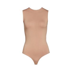 SKIMS Tigers Eye Crewneck Sleeveless Bodysuit Sz. S/M